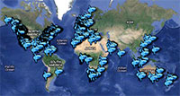 global distribution of sunfish